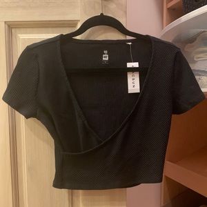 PacSun black crop top